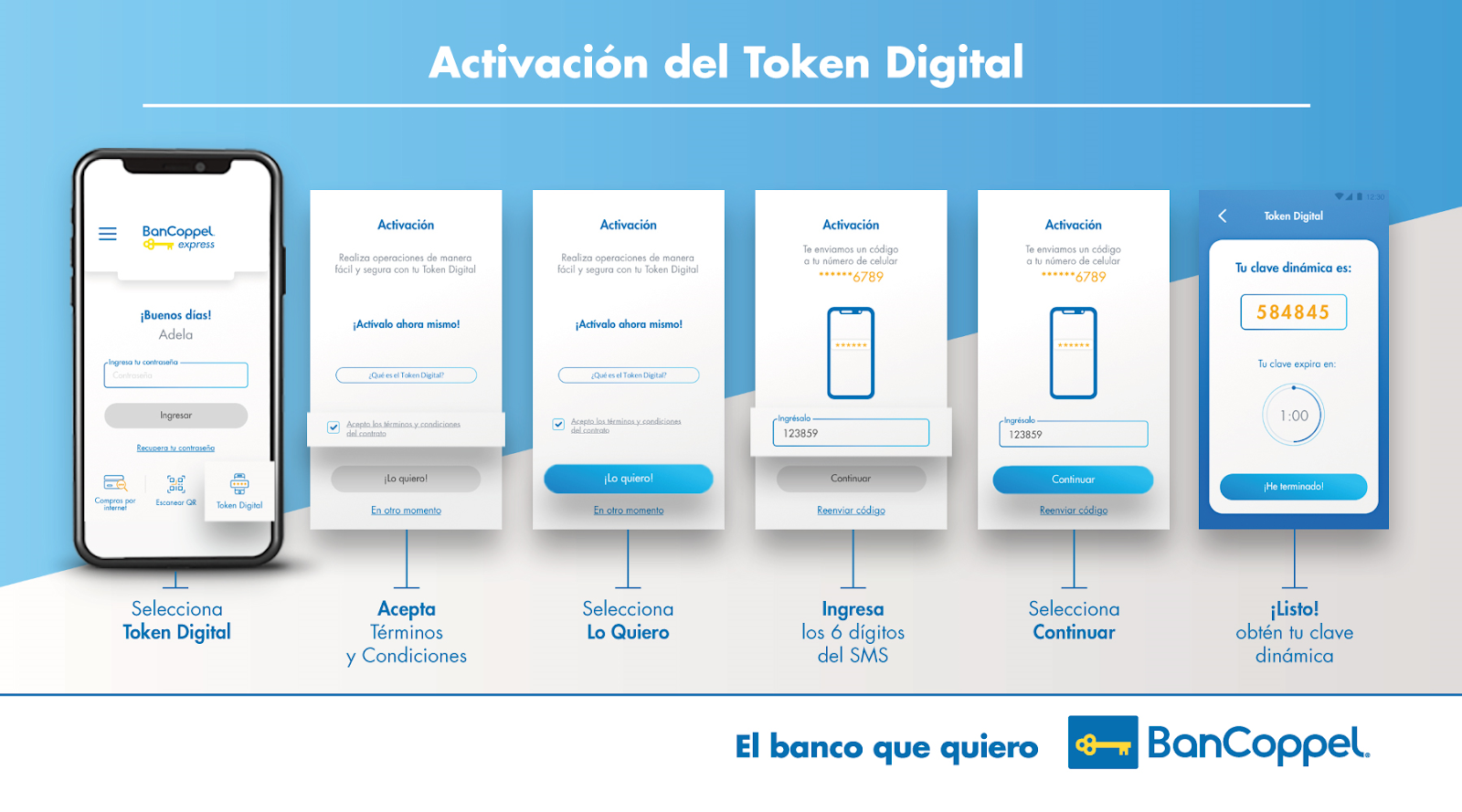 Cómo activo el Token Digital BanCoppel